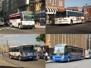 Buss-at-EWR-airport