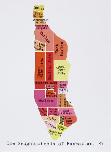map of Manhattan