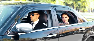 black car for personal account holder
